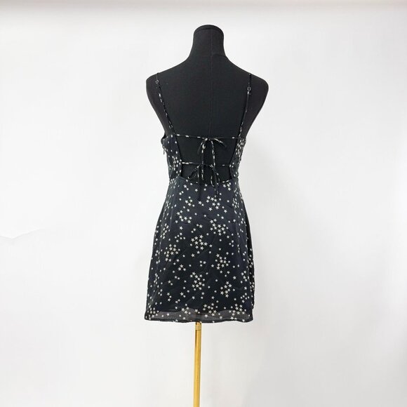 BRAND NEW WITHOUT TAGS COTTON CANDY LA SATIN STAR DRESS SUMMER MINI DRESS - Picture 4 of 7
